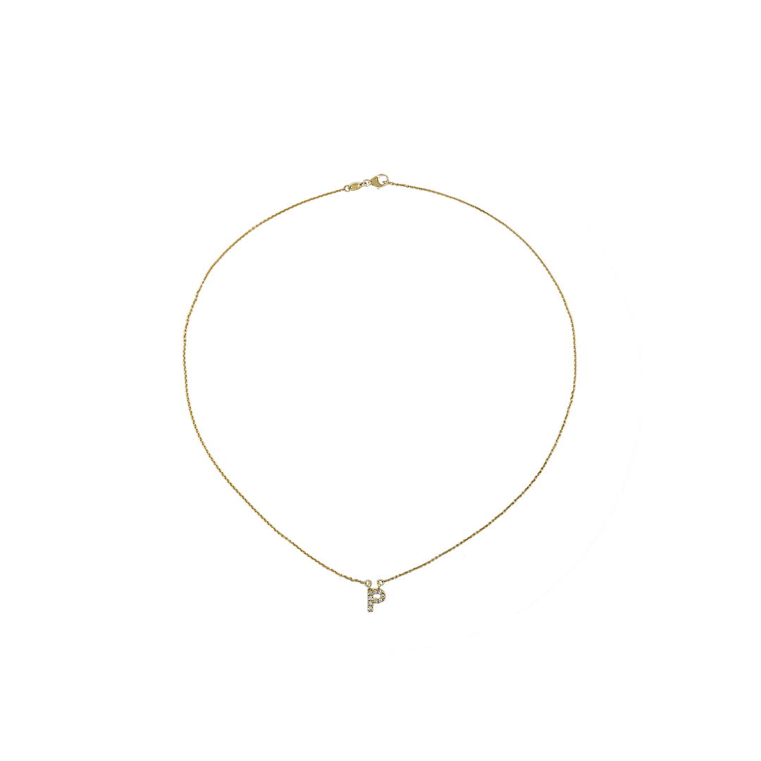 Kette EMMA Gelbgold Buchstabe P - The SISS BLISS GmbH