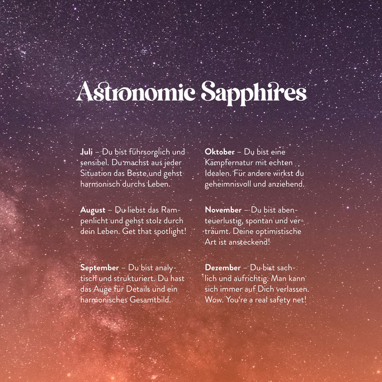 Ohrringe ASTRONOMIC SAPPHIRES - The SISS BLISS GmbH