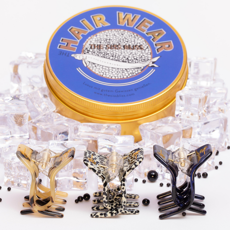 The HAIR WEAR - Kaviar Edition (3 Haarklammern) - The SISS BLISS GmbH