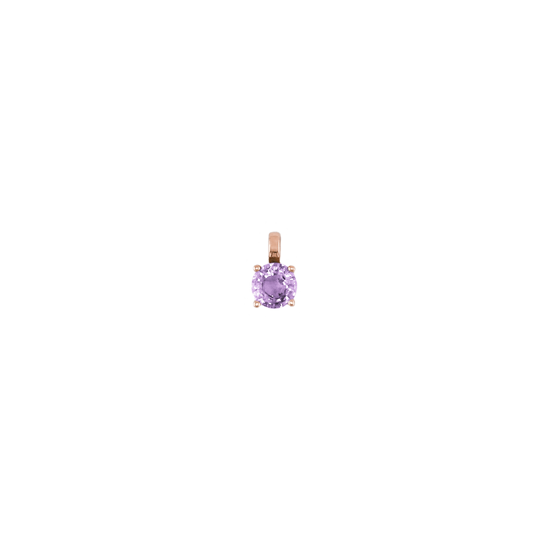 Anhänger ASTRONOMIC SAPPHIRES Rosa (April) Roségold (14k)