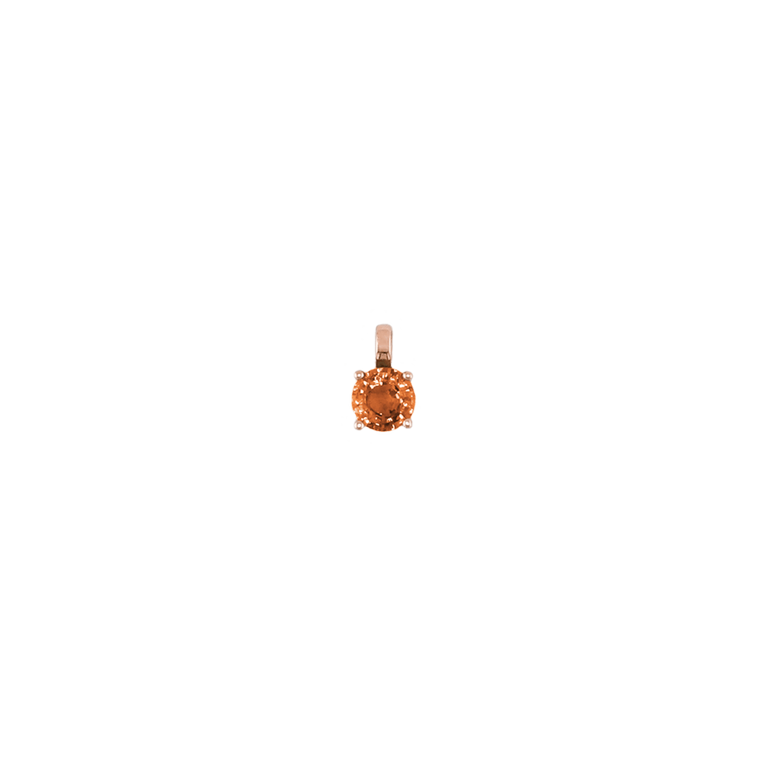 Anhänger ASTRONOMIC SAPPHIRES Orange (Februar) Roségold (14k)