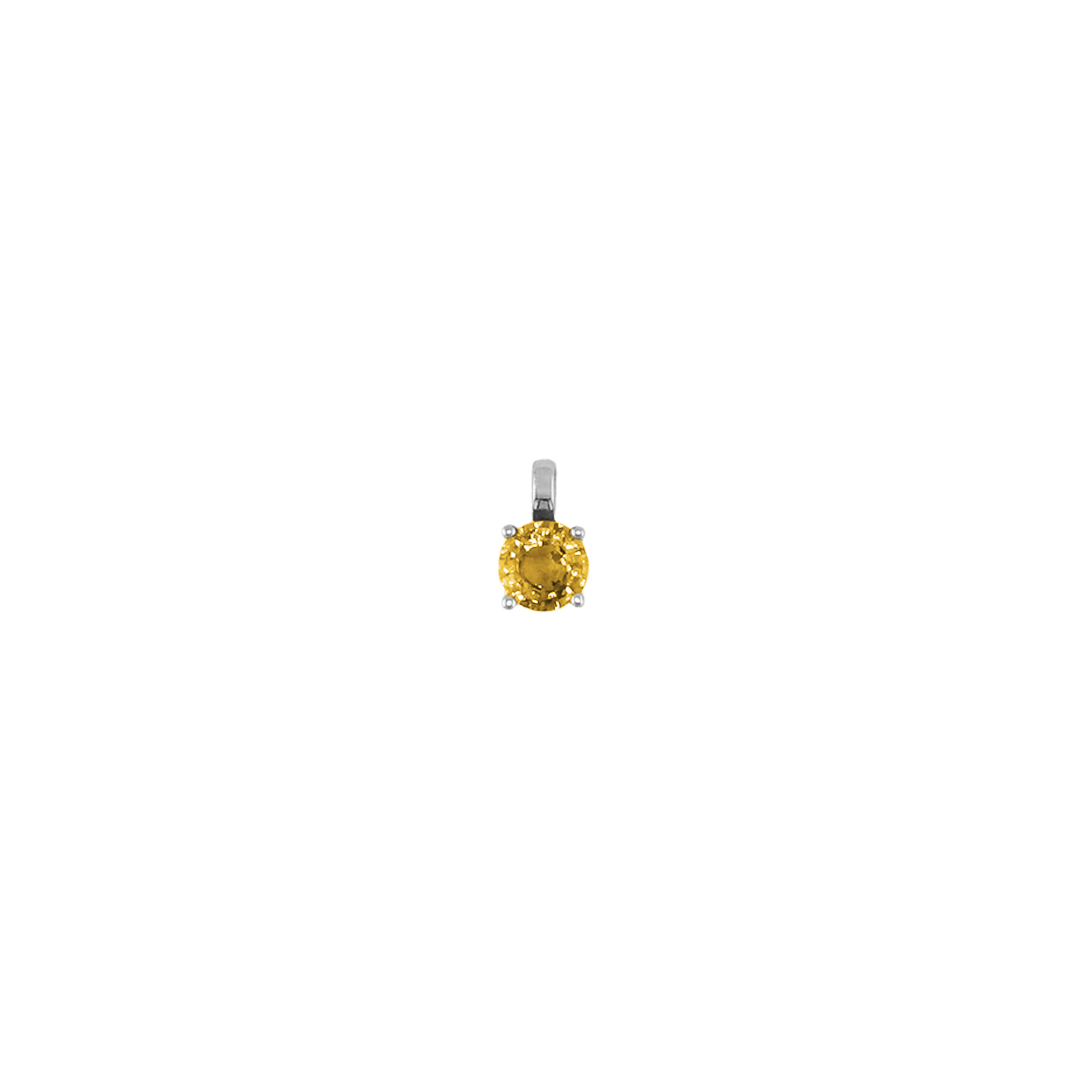 Anhänger ASTRONOMIC SAPPHIRES Gelb (Januar) Weißgold (14k)
