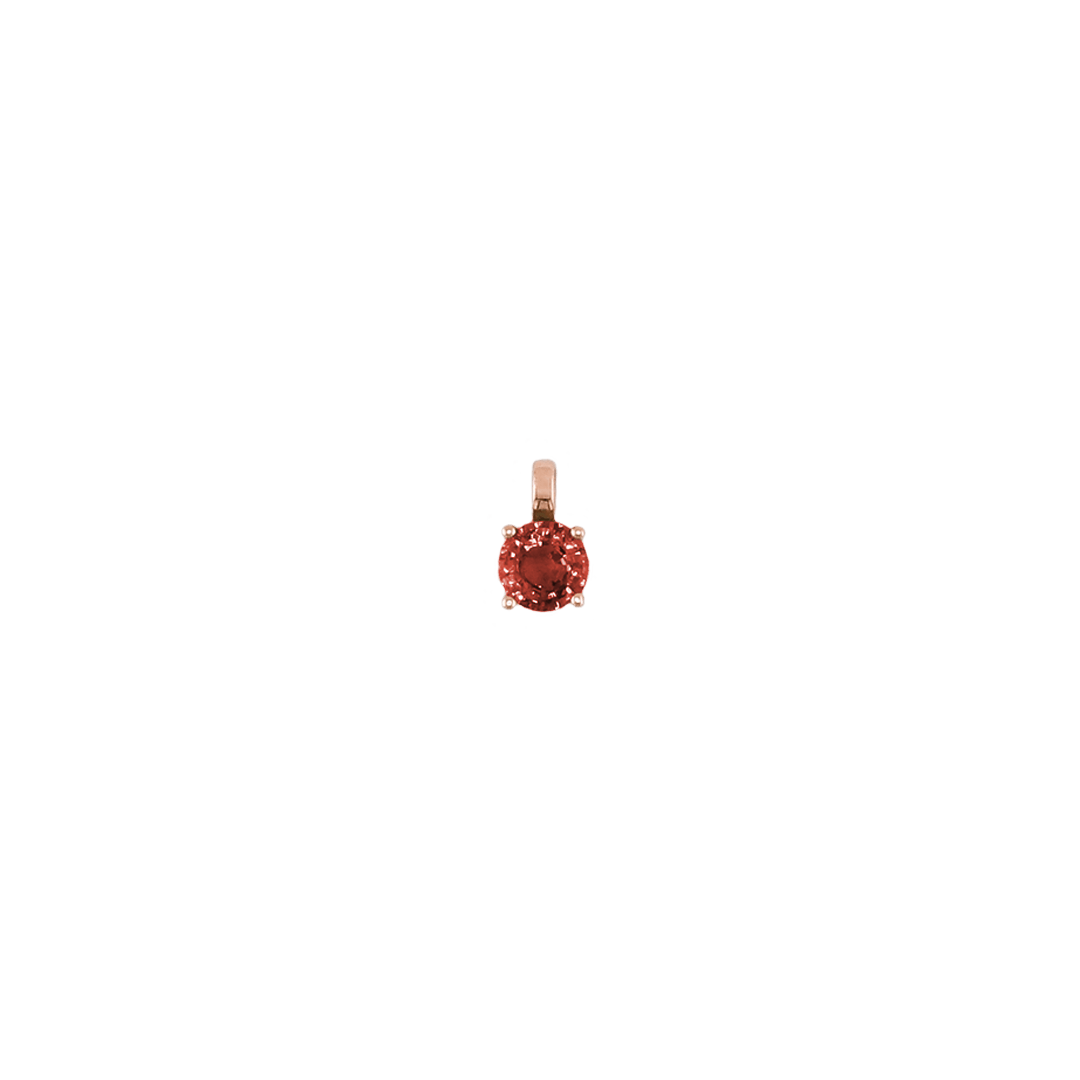 Anhänger ASTRONOMIC SAPPHIRES Rot (März) Roségold (14k)