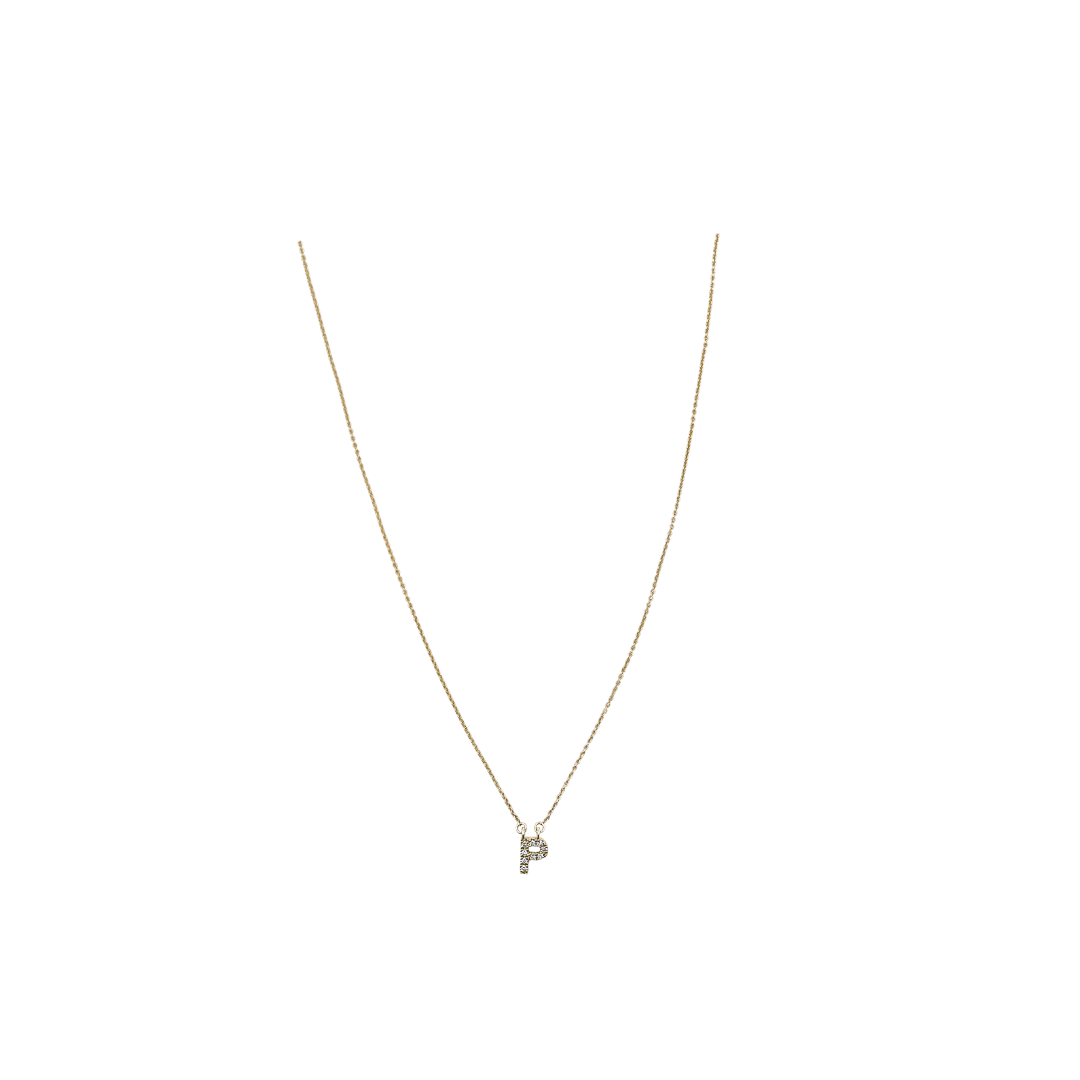 Kette EMMA Gelbgold Buchstabe P - The SISS BLISS GmbH