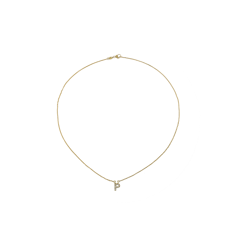Kette EMMA Gelbgold Buchstabe P - The SISS BLISS GmbH