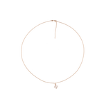 Diamantbuchstabe EMMA (N) & Kette HEDI Roségold - The SISS BLISS GmbH