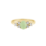 Ring GIGI Gelbgold (14k) Chalcedon (hellgrün)