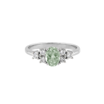 Ring GIGI Weißgold (14k) Prasiolith (grüngrau)