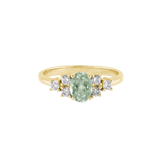 Ring GIGI Gelbgold (14k) Prasiolith (grüngrau)