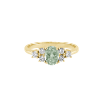 Ring GIGI Prasiolith (grüngrau) Gelbgold (14k)