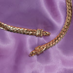 Kette CARLINE Gelbgold Flachpanzerkette - The SISS BLISS GmbH