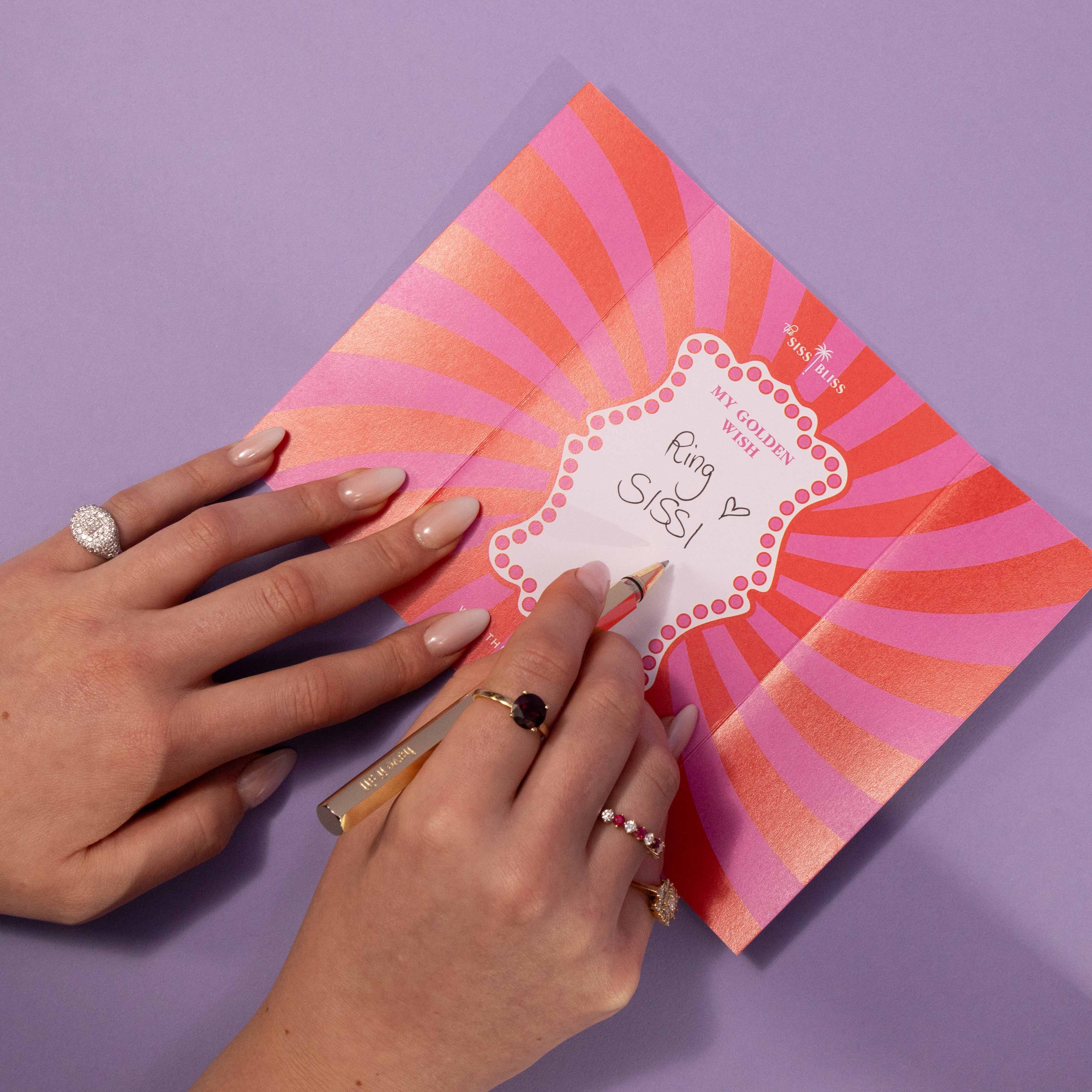 The GOLDEN WISH Wunschzettel