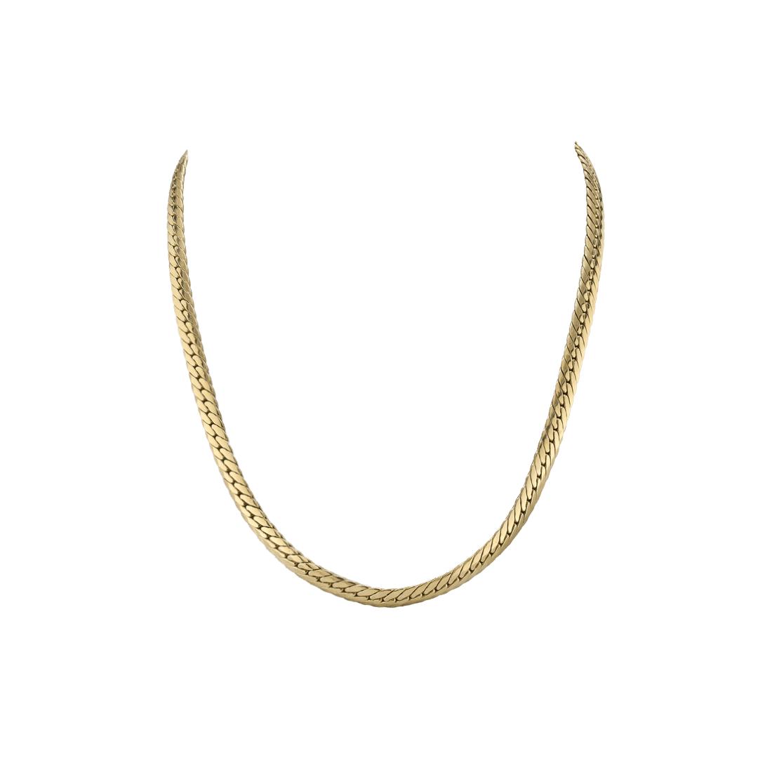 Kette CARLINE Gelbgold Flachpanzerkette - The SISS BLISS