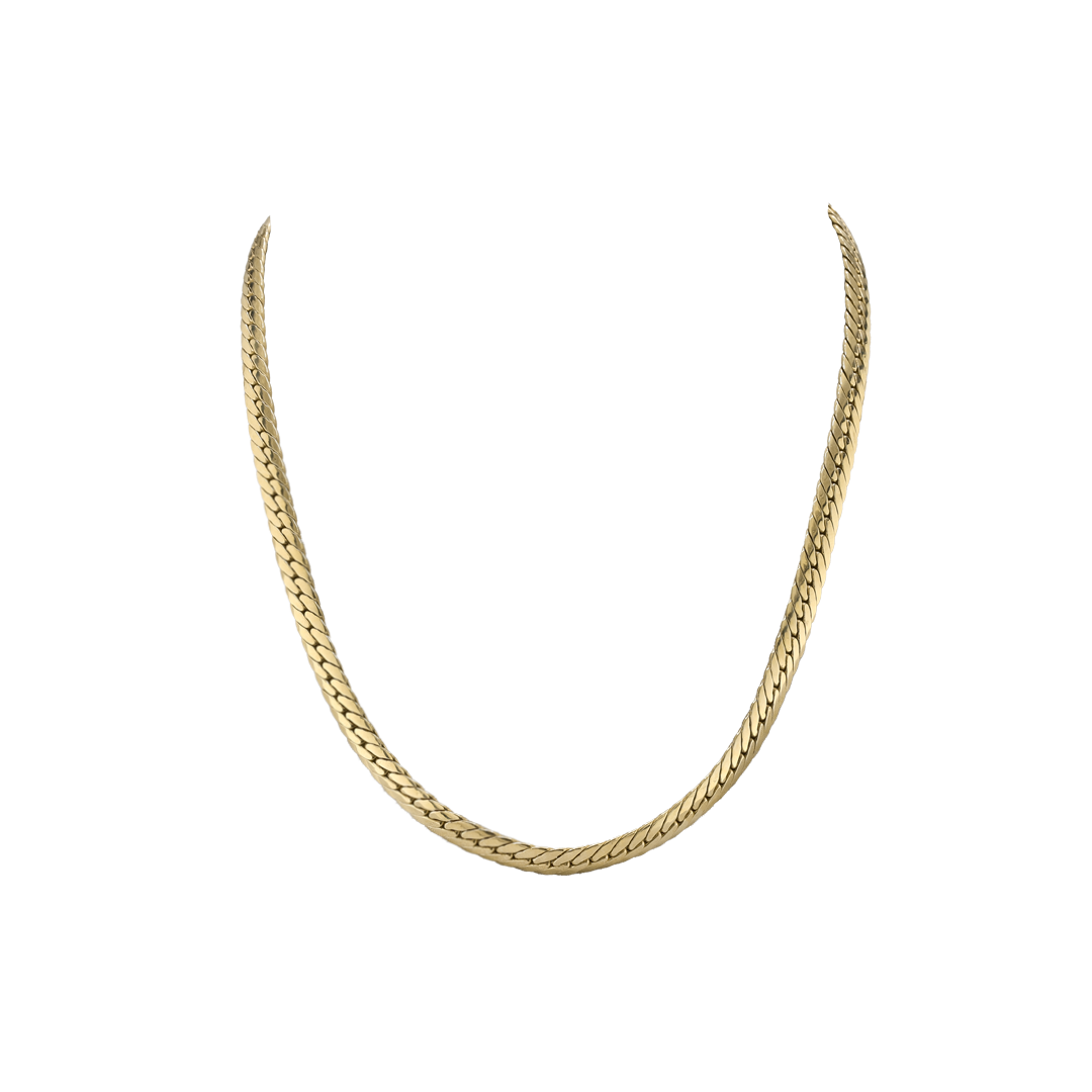 Kette CARLINE Gelbgold Flachpanzerkette - The SISS BLISS GmbH