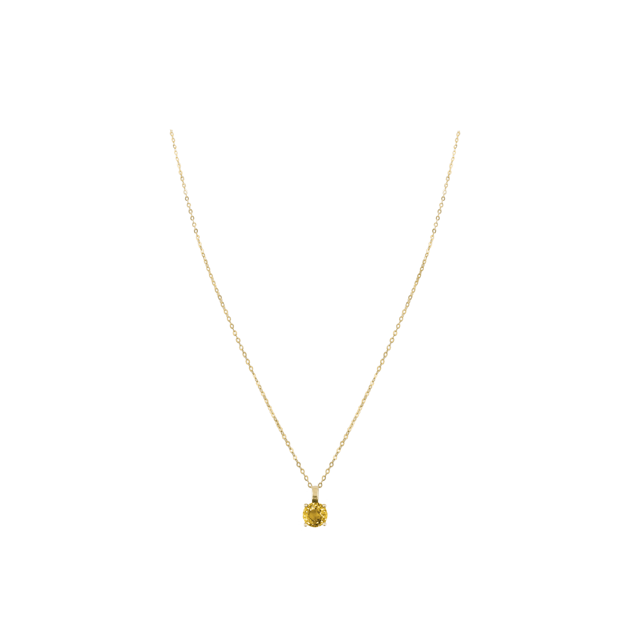 Kette ASTRONOMIC SAPPHIRES Gelb (Januar) Gelbgold (14k)