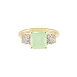 Ring PIPPA Chalcedon (hellgrün) Gelbgold (18k)