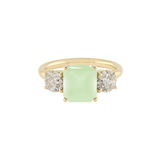 Ring PIPPA Chalcedon (hellgrün) Gelbgold (18k)