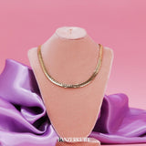 Kette CARLINE Gelbgold Flachpanzerkette - The SISS BLISS GmbH