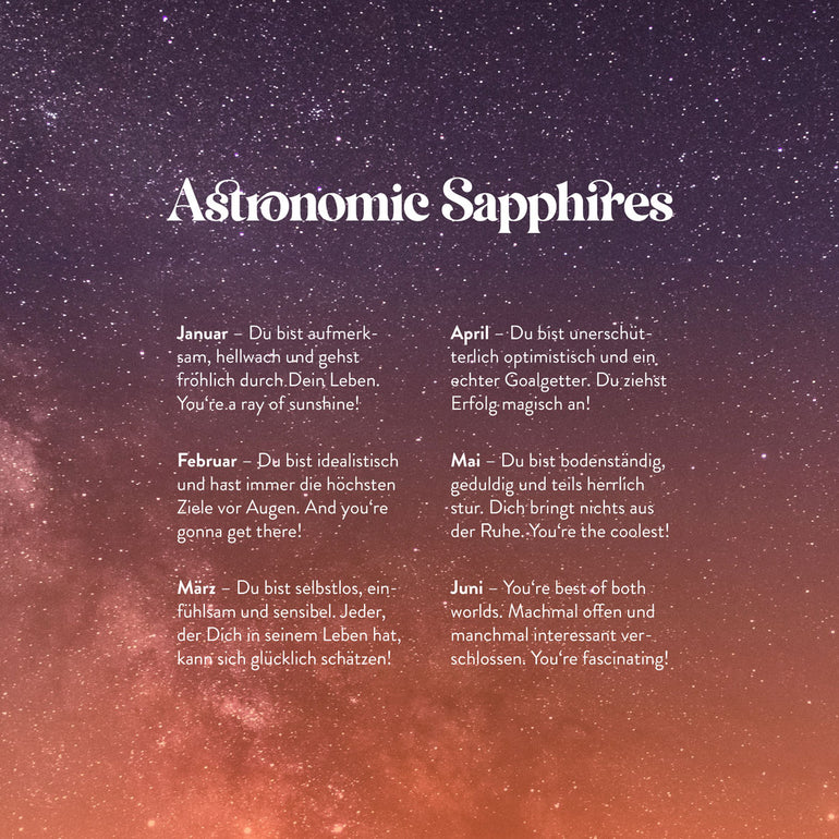 Ohrring ASTRONOMIC SAPPHIRES - The SISS BLISS GmbH